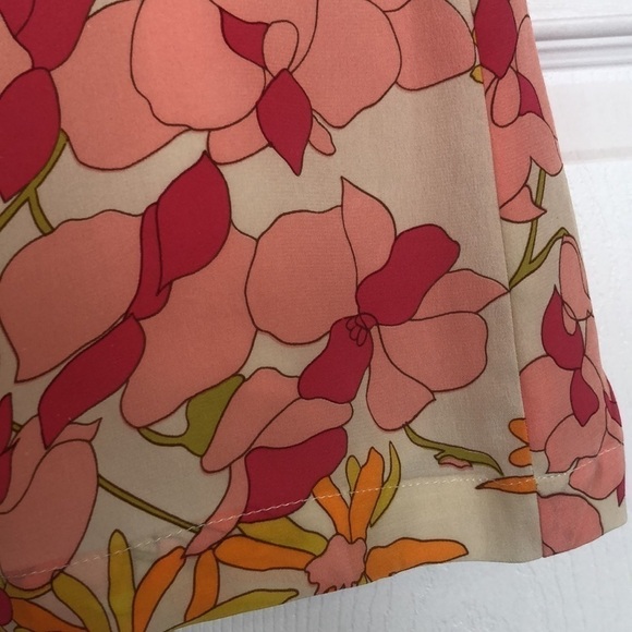 sara Campbell silk dress floral print fully lined - Picture 3 of 10